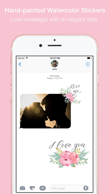Love Messages Flowers Stickers by Maraquela screenshot-3