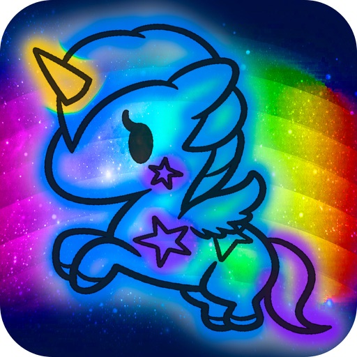 Unicorn Glow - learn how to draw cartoon unicorns by ...