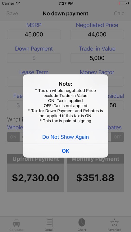 Auto Lease Calculator/ Car Loan Payment & Leasing screenshot-4