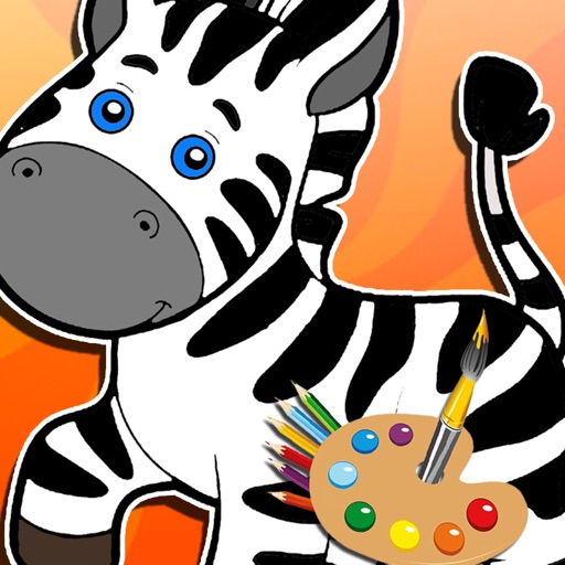 Draw Game My Cutie Zebra Coloring Page Version icon