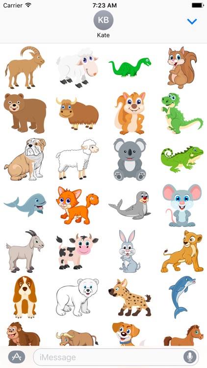 Cute Animals Sticker for iMessage #4