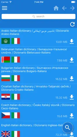 Game screenshot Italian Multilingual dictionary mod apk