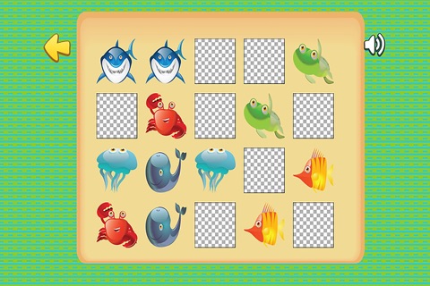 Sea Animals Match Game for Kids brain training game For Toddlers screenshot 2