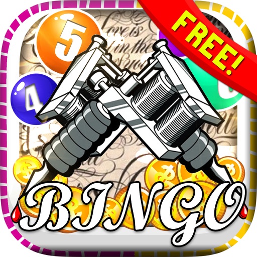 Bingo Tattoo Fonts " Casino Vegas Edition " Free Icon