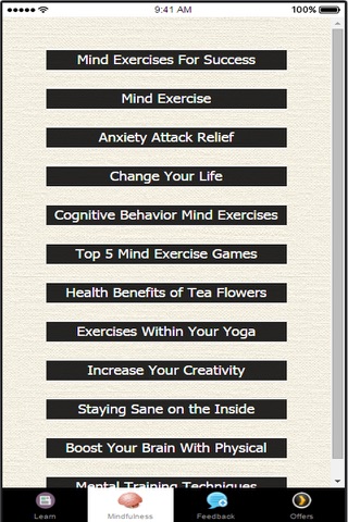 Mindfulness Exercises - Increase Your Creativity screenshot 3