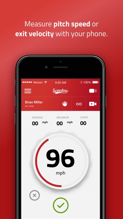 SCOUTEE Baseball Radar Gun