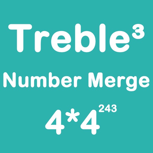 Number Merge Treble 4X4 - Playing With Piano Sound And Sliding Number Block Icon