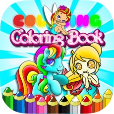 Activities of Best Pony Animal Book Fairy Princess Coloring Page