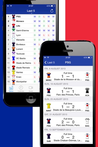 French Football League 1 History 2015-2016 screenshot 3