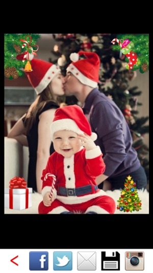 InstaSanta Camera - Happy New Year, Christmas Card(圖1)-速報App