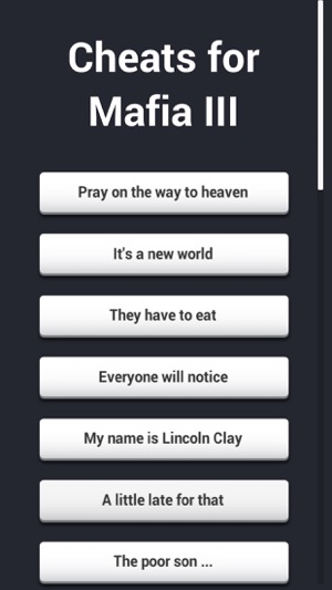 Cheats for Mafia III(圖3)-速報App