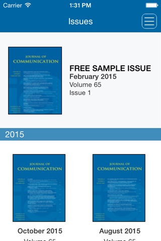 Journal of Communication screenshot 3