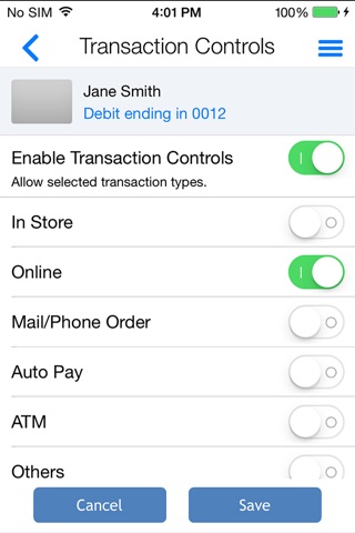 CardNav screenshot 2