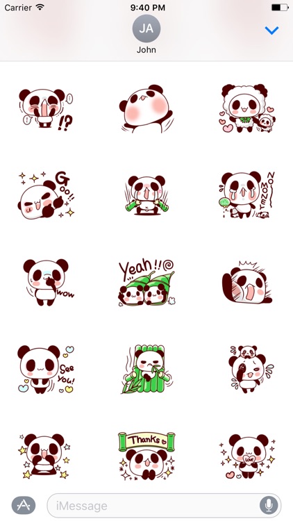 Panda Family Sticker