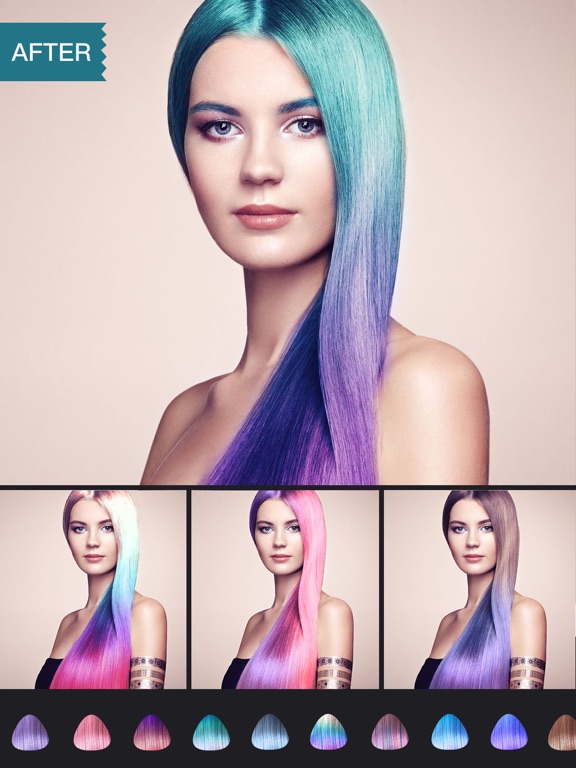 Hair DyeWig Color Changer,Splash Filters Effects AppRecs