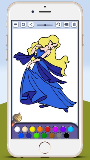 Juego de pintar princesas para niñas para pintar con el dedo(圖4)-速報App