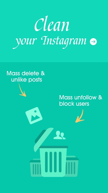 Instagram Cleaner - Mass Delete & Unfollow