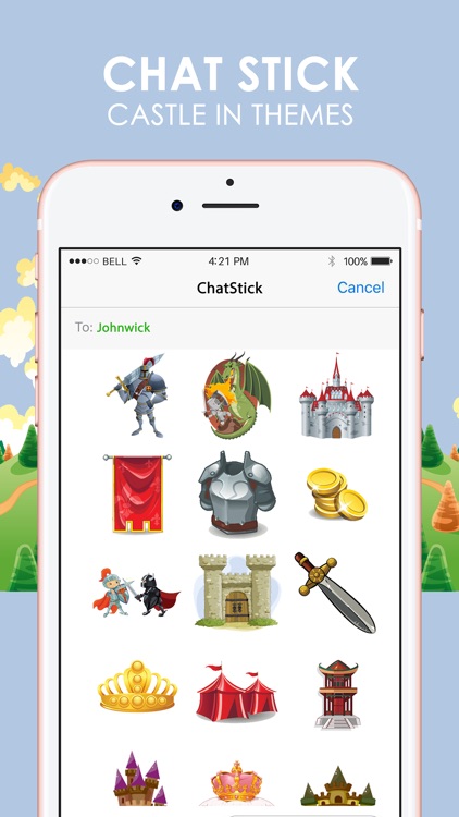 Castle Emoji Stickers Keyboard Themes ChatStick