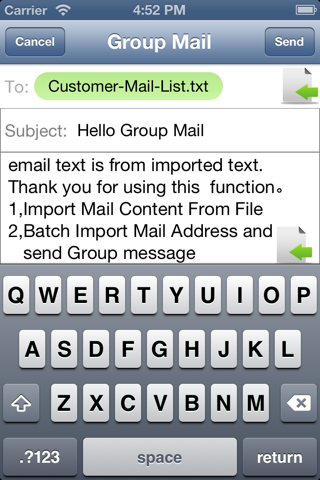 Group SMS&Mail  (Group Message,Group SMS Main Tool for you) screenshot 4