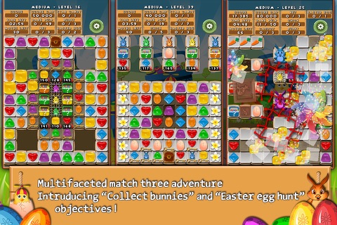 Bunny Drops - Match three puzzle screenshot 2
