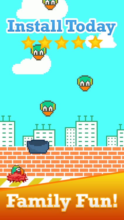 Tiny Fall-Out Bird Smash-y - Catch The End Of A Flappy Falling Squishy Chick