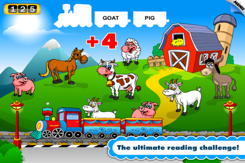 Animal Train Preschool Adventure First Word Learning Games for Toddler Loves Farm and Zoo Animals by Monkey Abby® screenshot 4