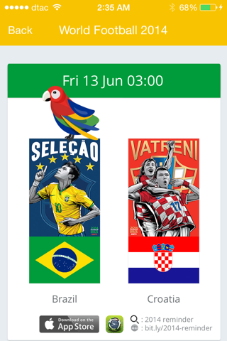 World Football Cup 2014 Reminder screenshot 3