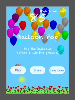 Balloon Pop!, game for IOS