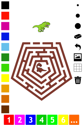 A Labyrinth Coloring Book & Learning Game for Toddlers: Cool Castle Maze screenshot 3