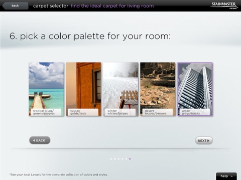 STAINMASTER® carpet SHOWRoom Home Center Edition screenshot 2