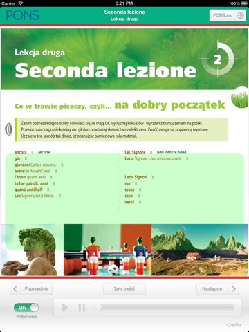 Włoski dla Całkiem Zielonych screenshot 2