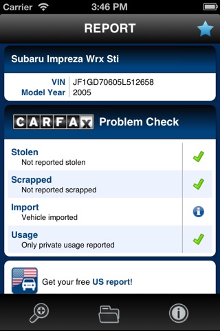 CARFAX screenshot 2