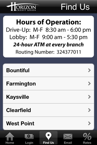 Horizon Utah FCU screenshot 2