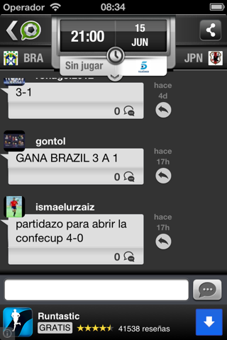 Fútbol Messenger screenshot 3