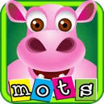 First French words with phonics educational game for children