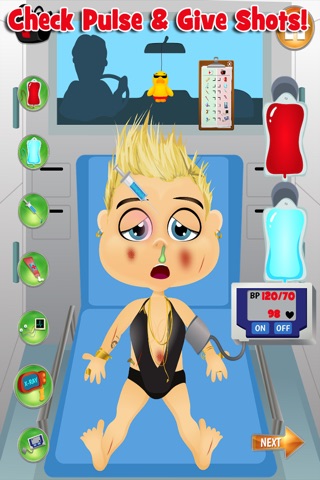 Celebrity Ambulance - Emergency Trauma Nurse & Doctor Games - Save a Life screenshot 2