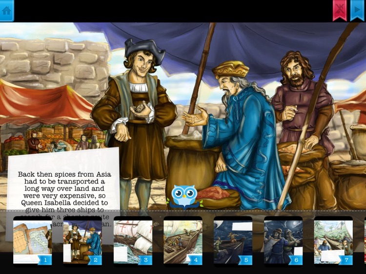 Christopher Columbus - Have fun with Pickatale while learning how to read.