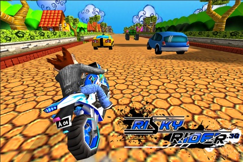 Risky Rider 3D (Motor Bike Racing Game / Games) screenshot 2