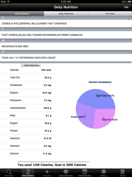 Nutrition Facts for iPad screenshot-3