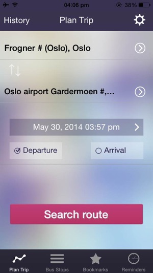 Ontimely-Oslo, norway RuterReise reisepl