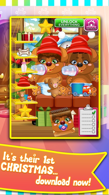 Mommy's Newborn Baby Pet Doctor Salon - my new puppy twins spa games! screenshot-3