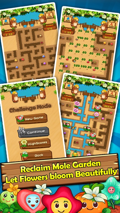 Ace Mole Garden - Flower Plumber Game