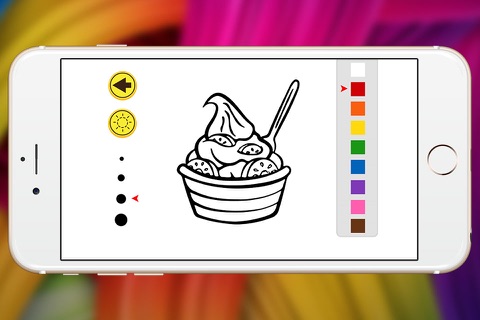 frozen yogurt coloring book show for kid screenshot 3
