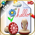 Sketchbook for color Drawing and Writing for iPad with stickers to create on various backgrounds -LITE