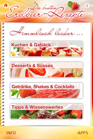 Erdbeer-Rezepte - Kreative und verführerische Rezept-Ideen rund um die Erdbeere für jeden Geschmack! screenshot 2