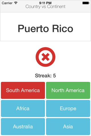 Country vs Continent screenshot 3