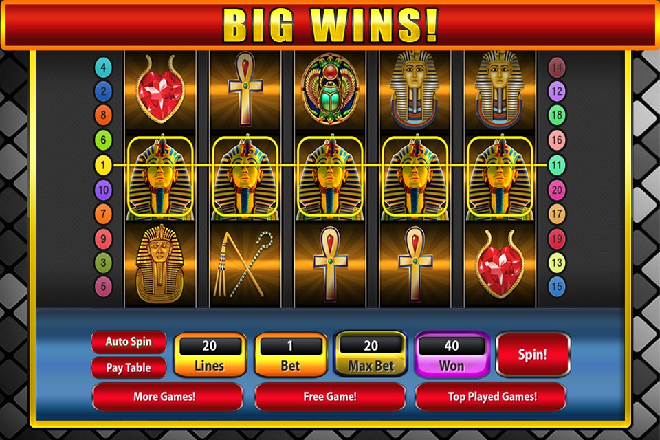 A Pharaohs Slots Temple - Free Ancient Casino Slot Machine screenshot 2