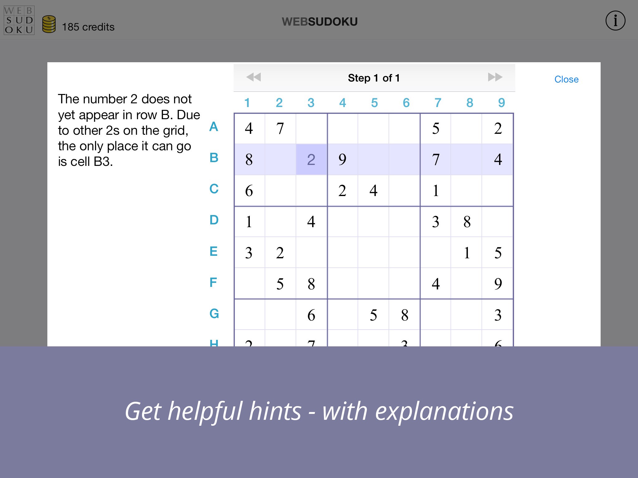 Web Sudoku screenshot 2