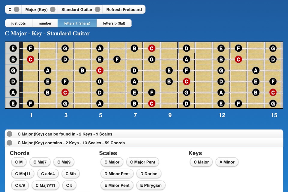 Guitar Scales I screenshot 3