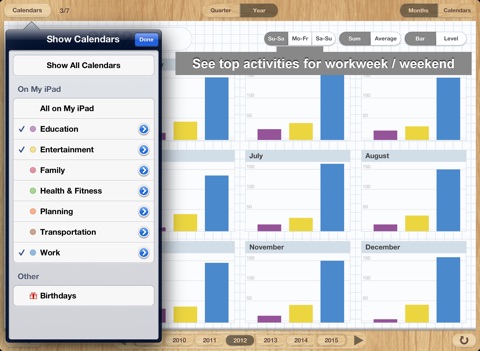 Calendar Stats Free screenshot 3